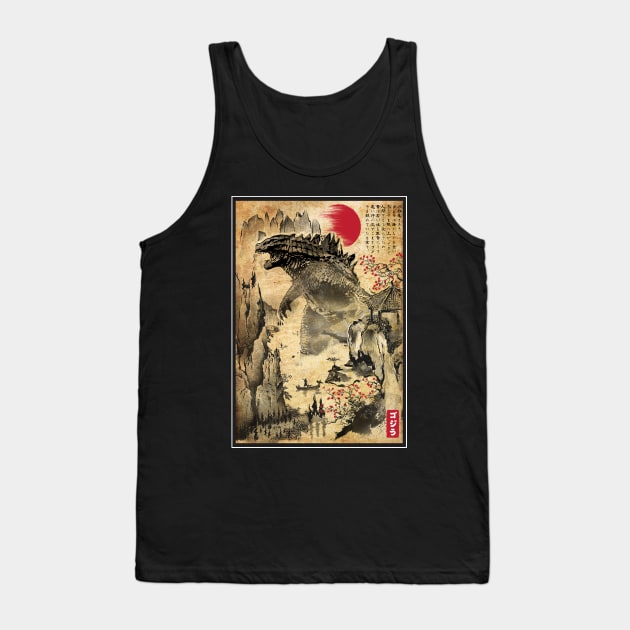 King Kaiju in Japan Tank Top by DrMonekers